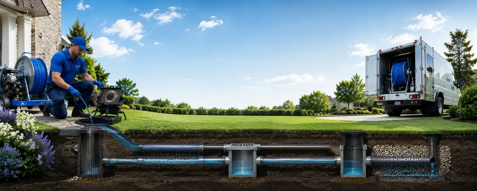 Outdoor drain cleaning information for Driscoll, ND